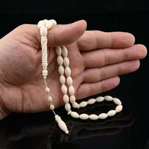 Tasbih Islámico Ecológico Hecho a Mano con Cuentas de Hueso Modernas de Forma Natural al por Mayor - Product Image 4