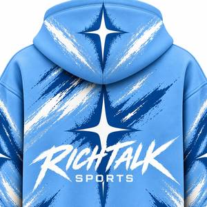 Sweat à capuche streetwear surdimensionné en coton French Terry, respirant, séchage rapide, avec poche avant et logo imprimé – Meilleure vente, haute qualité - Product Image 5
