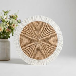 13.5 inches Woven Placemats Round Handmade Custom Color Table Mats for Home Restaurant and Hotel Dining Wholesale Factory - Product Image 6