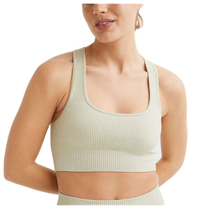 Women Sports Bra Seamless Workout Training Bra Comfortable <b>Padded</b> Fitness Yoga Gym <b>Running</b> Top Quick Dry Activewear OEM - Product Image 1