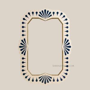 Espejo de Pared con Incrustaciones Hechas a Mano, Espejo Decorativo Artístico para Decoración del Hogar - Product Image 1