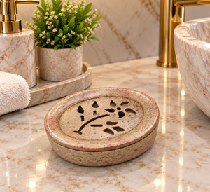 Factory Direct Wholesale Waterproof Luxury Rectangle <b>Soap</b> Dish Natural Stone <b>Soap</b> Tray Eight-Piece <b>Set</b> for Hotel Bathroom Decor - Product Image 3