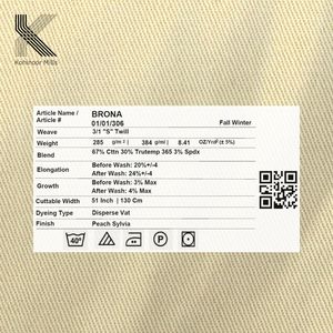 Tissu Premium Trutemp 365 Performance en Coton Spandex 285GSM, Matière Sergé 3/1 pour Chino, Fabricant Textile OEM ODM en Gros - Product Image 5