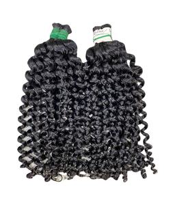 Extensions de cheveux bouclés profonds de cheveux vietnamiens crus sans emmêlement sans perte de cheveux 100% crus - Product Image 5