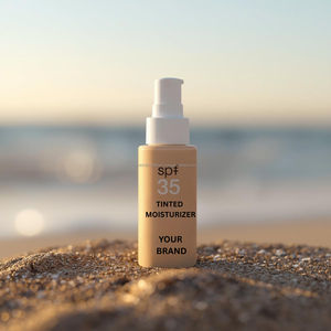 Crème hydratante teintée SPF 35 pour le visage, légère et hydratante, fabricant de produits de soin OEM ODM - Product Image 1