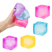 10 Diseños Variados al por Mayor, Juguetes Sensoriales TPR, Bloques de Maltosa con Forma de Cubo de Hielo, Antiestrés, Regalos