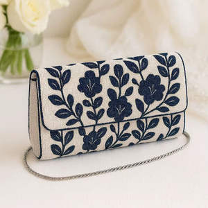 Bolsos de Mano Artesanales de Lujo de la India, Forma de Baguette, Hechos a Mano, con Cuentas de Vidrio Multicolores, Bolsos de Mano Casuales y Duraderos, Bolsos Promocionales - Product Image 6