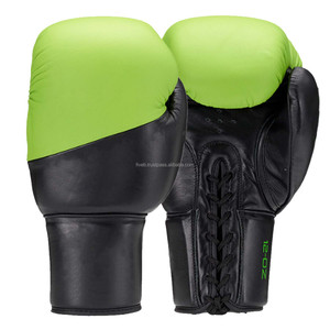 Professional Made Boxing <b>Lace</b>-Up Gloves with Genuine Cowhide Leather Adult Boxing Gloves Training Wear Boxing Punching Gloves - Product Image 1