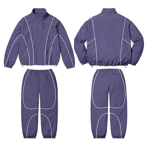 Chándales Deportivos de Nailon para Hombre, de Alta Calidad y Precio Económico, Color Sólido, Ligeros, con Franjas Blancas - Product Image 3