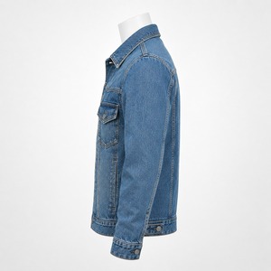 Modern <b>mens</b> denim <b>jackets</b> crafted with sturdy cotton denim comfortable fitting and attractive finishes for seasonal fashion - Product Image 2