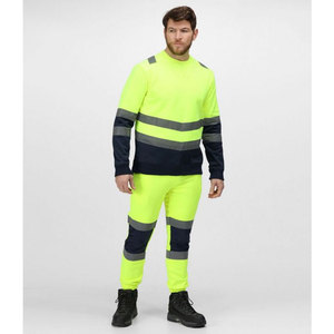 เสื้อสเวตเชิ้ตแขนยาวสะท้อนแสงสีเหลืองสำหรับงานอุตสาหกรรม ขายส่งเสื้อสะท้อนแสงสำหรับผู้ชาย เสื้อทำงาน - Product Image 6