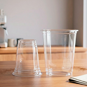 QUANG QUAN Disposable Single Wall PP <b>Plastic</b> Hanoi 12/16/24oz 95mm Diameter Transparent <b>Cups</b> for Coffee Milk Tea Hot/Cold - Product Image 6