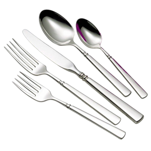 Ensemble de couverts en acier inoxydable au design moderne, finition miroir, compatible lave-vaisselle, pour mariage et usage domestique, ensembles de couverts faits à la main - Product Image 4