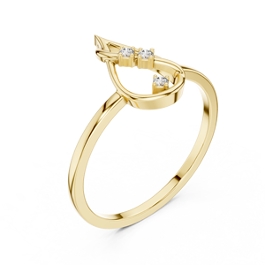 Bague de fête élégante 14K en argent bijoux CZ - Product Image 3