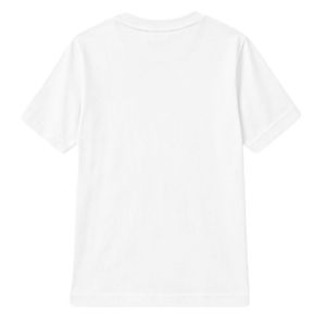 Camiseta Blanca de Manga Corta con Cuello Redondo para Jóvenes, con Diseño de Letras Entrelazadas, para la Escuela, Uso Diario, Ropa Cómoda para la Calle - Product Image 2