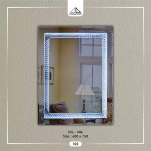 Miroir LED élégant à effet illusion avec éclairage doux, créant une profondeur et un éclat moderne pour tout espace. Design d'art décoratif. Écologique. - Product Image 6