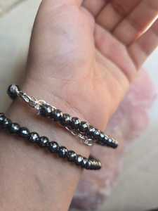 Cuentas de Diamante Moissanita Negra de 5 MM y 22 Pulgadas, Corte AAA Facetado, para Joyería - Product Image 6