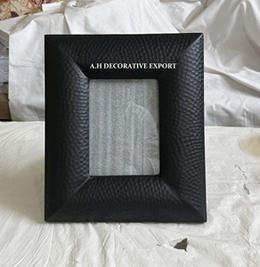 Modern Matte <b>Black</b> Hammered Metal Photo <b>Frame</b> Industrial Style Hand-Textured Picture <b>Frame</b> for Home & Office Desktop Decor - Product Image 3