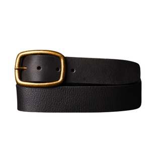 Ceinture en cuir véritable de 1,5 pouce avec logo personnalisé, sangle à cliquet, boucle à verrouillage automatique, produit personnalisable - Product Image 1
