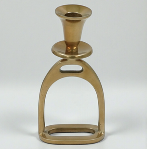 Antique Silver Equestrian Stirrup Candle Holder Decorative Metal Tabletop Accent <b>for</b> <b>Horse</b> <b>Lover</b> Home Hotel Stable Decor - Product Image 5