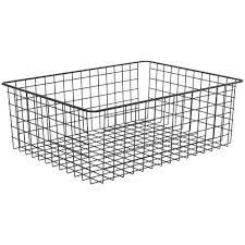 Handmade Metal Wire Storage <b>Basket</b> Black Simple Design <b>Stackable</b> Multi Purpose Neatening Organizer Metal <b>Basket</b> - Product Image 5