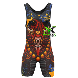 VANTEX SPORTS Singlet de Lucha Unisex con Estampado por Sublimación de Secado Rápido, Elástico Activo, Spandex Poliéster 200g, Mono de Una Pieza - Product Image 5