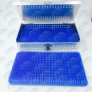 Tapete de Silicona para Esterilización de Instrumentos Quirúrgicos, Bandeja de Esterilización de Instrumentos Ortopédicos, Estuche de Esterilización de Instrumentos Médicos de Aleación de Aluminio - Product Image 5