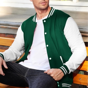 Varsity <b>Jacket</b> with <b>Sherpa</b> Lining Wool Body Faux Leather Sleeves Winter Warm Letterman Coat Custom Patches <b>Men</b> <b>Jacket</b> - Product Image 5