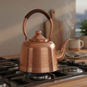 Premium Eco-Friendly Stainless Steel Tea Coffee Pot Lid Dining Kettle Classic Serving Design <b>Mirror</b> Finish Hotel Restaurant Home - Product Image 4