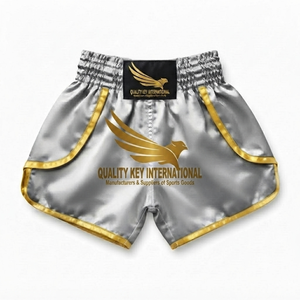 Traditional Style Satin Lightweight Front Mid Fighting <b>Trunks</b> Gym Workout Sportswear Boxing Shorts Custom Graphic Design Muay - Product Image 3