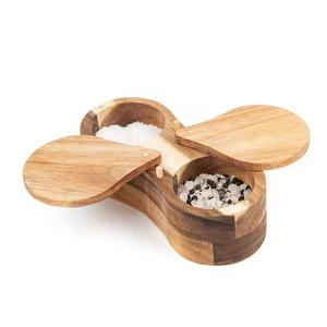 Nuevo Tarro de Almacenamiento de Café de Madera Premium con Tapa, Tarro Vintage para Condimentos, Sal, Pimienta y Azúcar - Product Image 4