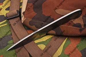 Cuchillo de bolsillo UA Supplies hecho a mano de acero al carbono de espiga completa con punta de caída y pomo para el pulgar, borde biselado - Grado industrial personalizable OEM/ODM - Product Image 6