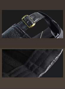 Casquette de baseball en cuir PU chaud pour homme, style trucker, casquette de papa, casquette de pêche et de chasse avec trou pour bouton - Product Image 3