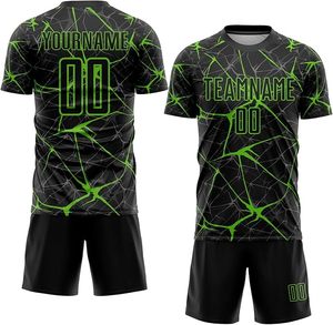 ชุดฟุตบอลแบบกำหนดเอง เสื้อฟุตบอลน้ำหนักเบา ระบายอากาศได้ดี แขนสั้น ชุดทีมพร้อมโลโก้แบบซับลิเมชั่น รับผลิตแบบ OEM ODM - Product Image 1
