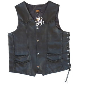 Gilet Homme KEVEN IMPEX en Laine et Cuir de Qualité Supérieure, Coupe-Vent et Imperméable, Modèle Décontracté Uni, Été 2026 - Product Image 1