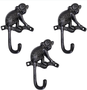 Figurine de singe en aluminium moulé au design élégant et léger pour table basse, étagère et collection de cadeaux d'entreprise - Product Image 5