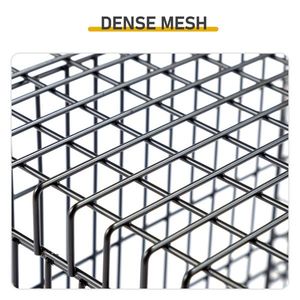 กรงดักแรคคูนและแมวแบบพับได้ ขนาด 32 นิ้ว สีดำ แข็งแรงทนทาน พร้อมหูหิ้ว สำหรับดักจับสัตว์เป็นๆ เพื่อควบคุมศัตรูพืช - Product Image 6