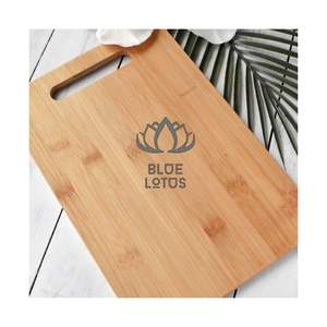 Los más vendidos 2026: Tablas de cortar de bambú con 1.5 cm de grosor para frutas y aperitivos, de madera pura, limpias, seguras y duraderas, para rebanar (Paquete S) - Product Image 1