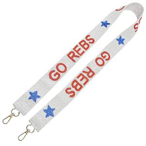 Correa de monedero con cuentas Tennessee multicolor a cuadros College Texas Game Day bolso transparente correa de repuesto Stadium 49x1,75 - Product Image 5