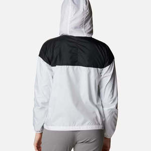 Veste décontractée épaisse imperméable coupe-vent à capuche, fermeture éclair blanche et noire, unisexe, vêtements d'hiver réversibles - Product Image 5