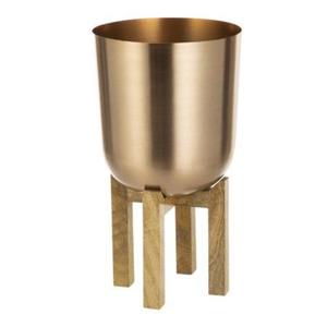 Jardinière en métal avec support trépied, revêtement noir, résistant à la rouille, support de plante durable, écologique, support de plante en métal, décoration intérieure - Product Image 6