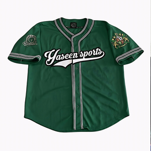 เสื้อเบสบอลแบบกำหนดเองได้ พร้อมชื่อทีมและโลโก้ เสื้อกีฬาระบายอากาศแห้งเร็ว-ราคาโรงงานขายส่งเสื้อเบสบอล - Product Image 1