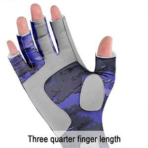 Fournisseur en gros de gants de pêche personnalisés, OEM, marque privée, gants de pêche d'extérieur, antidérapants, protection UV, séchage rapide - Product Image 2