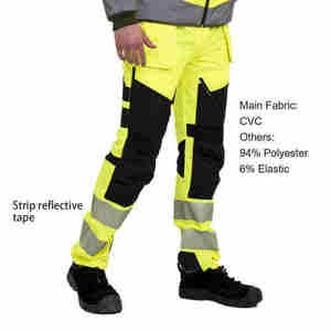 High Visibility Workwear Trousers Water-Proof Oil-Resistant OEM <b>Road</b> Safety Reflective Pant Customizable - Product Image 6