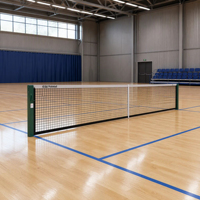 Poteau de filet de pickleball en acier galvanisé à chaud Enlio pour usage intérieur/extérieur, épaisseur 2 mm et 3 mm, facile à installer