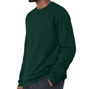 Sweat-shirt à col rond en polaire pour homme, confortable pour l'hiver, en coton mélangé épais et lourd, uni, à manches longues, décontracté - Product Image 2