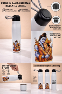 Bouteille d'eau en métal personnalisée Ram Hanuman avec impression pour usage promotionnel au bureau - Édition Fête des Mères et Halloween - Product Image 2