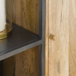 Librería Vandana Maxima Solace de madera de mango y metal - Product Image 3