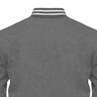 Blousons universitaires pour hommes en gros, personnalisables avec logo, col montant, respirants, en laine/nylon, fermeture éclair hiver
