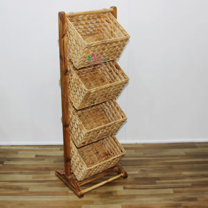 Artex Dong Thap Usine Vintage Stockage Des Aliments Niveaux Déjeuner Caddy Seagrass Cuisine Étagères À Épices Organisateurs Multifonctionnel - Product Image 6